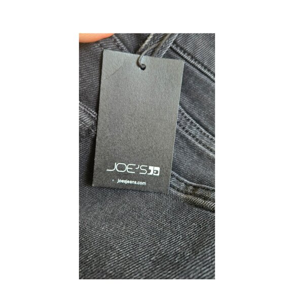 Joe's Jeans 30 Womens Jeans High Rise Wide Leg Raw Hem Bellflower FA23 Black NWT - Picture 4 of 6